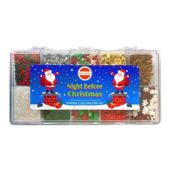Mystic Sprinkles Night Before Christmas Sprinkle Decorating Kit 6.8 oz.