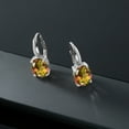 thumbnail image 5 of Gem Stone King 9.00 Ct Oval Mango Mystic Topaz 925 Sterling Silver Earrings, 5 of 5