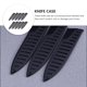 thumbnail image 3 of unbranded 10Ud Funda Para Cuchillos De Cocina En Plástico Negro Para Uso Profesional, 3 of 8