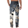 thumbnail image 6 of Satingcolo Men's Pajama Pants Halloween Skulls Black Sleep Bottoms Lounge Sleepwear Pockets Drawstring, 6 of 6