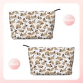 thumbnail image 2 of Lsque Dachshund Dog Puppy Pattern Makeup Bag For Women - Corduroy Cosmetic Bags Aesthetic Design Ladies Tote Bag,Women's Pencil Case with Zipper, 2 of 6