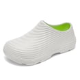 thumbnail image 2 of Rokment Chef Shoes for Women Men Non Slip Work Shoes Waterproof Oil Resistant Closed Toe Clogs Kitchen Restaurant Food Service Nursing Mules Grey Size 9.5, 2 of 7