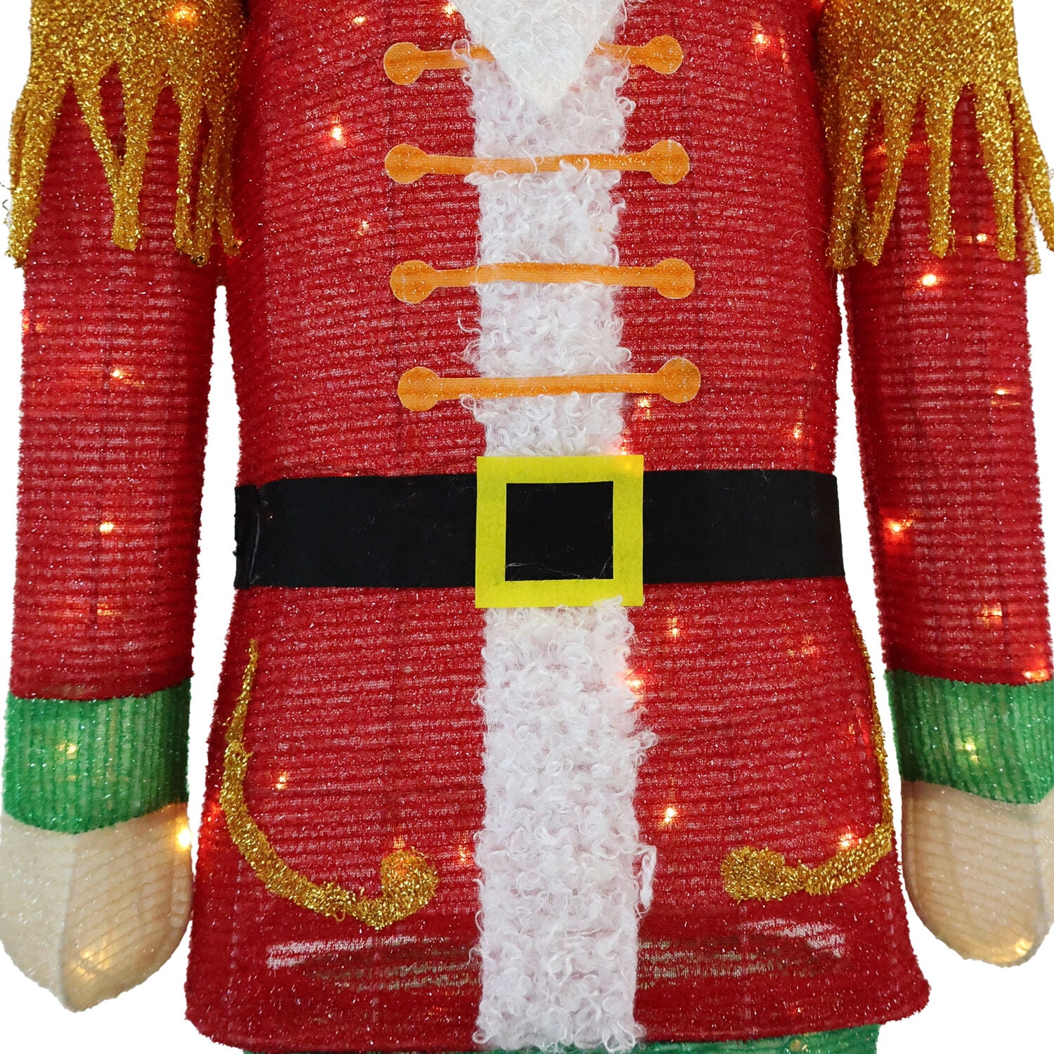 Fraser Hill Farm Prelit LED Tinsel Nutcracker, Indoor/Outdoor, 6-ft.