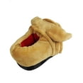 thumbnail image 2 of Wiggle Warms Boys Plush Male Dog Head Slippers Slip-Ons Shoes Brown S, 2 of 2