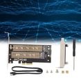 thumbnail image 1 of Gupbes Adaptateur Carte Double M.2 SSD vers PCIE 4X Lecteur de Disque Dur Accessoires Informatiques, Lecteur de Disque Dur, Lecteur de Carte, 1 of 8