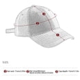 thumbnail image 4 of Lispipm Unisex Camo Baseball Caps Womens Mens Adjustable Hat Outdoor Sports Trucker Hats Low Profile Denims Cap Black, 4 of 4