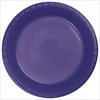 9 inch Plastic Dinner Plate Purple, Pack of 20, 12 Packs