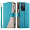 thumbnail image 1 of Funda cartera GANGXUN para OPPO A57 4G/A77 4G , cuero PU con tarjetero, cremallera, correa de mano, soporte y protección 438°, 1 of 6