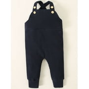 CARETOO Baby Boy Clothes 2Pcs Infant Boy Overalls Outfits Baby Striped Romper Jumpsuits Set Cotton Fabric Newborn Cute Casual Bodysuit 0-24M