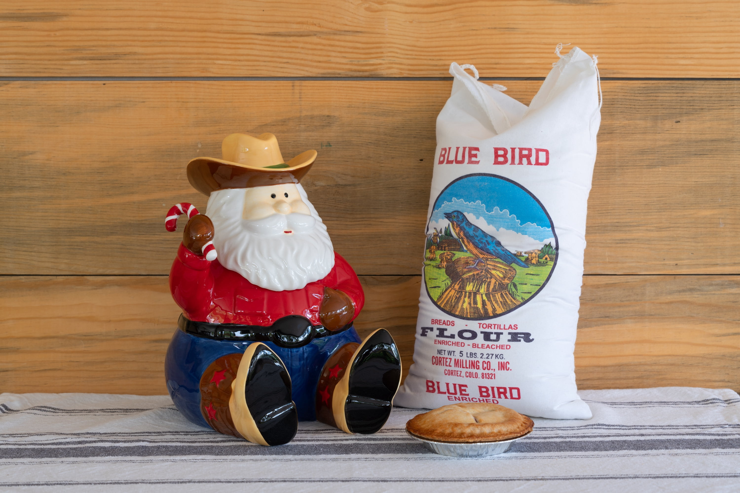 10 Strawberry Street Cowboy Santa Cookie Jar