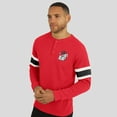 thumbnail image 4 of Men's Darius Rucker Collection by Fanatics Red Georgia Bulldogs Waffle-Knit Raglan Long Sleeve Henley T-Shirt, 4 of 6