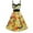 Yellow, variant on Pisexur Short Sleeve Round-Neck Dress Fashion Women Casual Sleeveless Vintage Dinosaur Cami High Waist Dress Women Dress