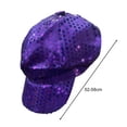 thumbnail image 6 of Glittery Sequin Peaked Cap Unisex Party Hat Sunscreen Long Brim for Adult And Children Stage Performance Cap Street Dance Headwear, 6 of 8