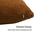 thumbnail image 4 of Curly Faux Decorative Pillow Cover | Soft Teddy Bear Style Cushion Case with Zipper | 17x17 Inch | 1-Piece for Living Room Couch Bed Sofa, 4 of 7