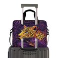 thumbnail image 2 of Laptop Bag Laptop Briefcase 15.7 x 3 x 11.8 Inches Laptop Bag Briefcases Laptop Storage Travel Laptop Bag Work Laptop Bag Jungle Purple Leopard Pattern, 2 of 8