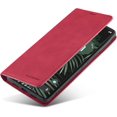 thumbnail image 4 of Premium PU Leather Flip Folio Case for Google Pixel 6 Pro, Protective Case with Kickstand Card Slot Magnetic Closure Shockproof Full Protection Wallet Cover for Google Pixel 6 Pro - Red, 4 of 12