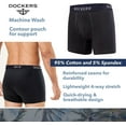 thumbnail image 5 of Dockers Men’s Cotton Stretch Boxer Briefs – 4-Pack Comfort & Support for All-Day Wear, 5 of 7