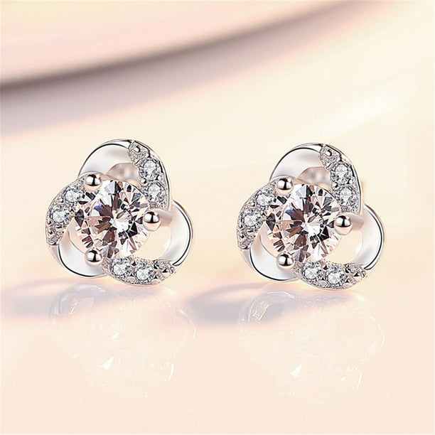 Pendientes para mujer, regalos para mujer, moda, exquisitos, lindos, flores, diamantes, nueva tendencia, pendientes femeninos coreanos, pendientes de moda