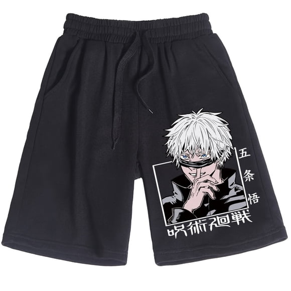 Hot Anime Jujutsu Kaisen Yuji Itadori Print Shorts Man Woman Casual Loose Beach Oversized Summer New Short Pants Streetwear