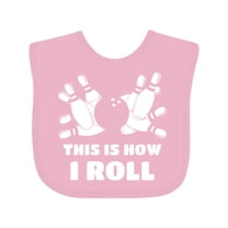 Inktastic How I Roll Bowling Boys or Girls Baby Bib