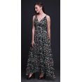 thumbnail image 2 of Bimba Robe Longue Florale pour Femmes à Bretelles Spaghetti Col en V Maxi Tenue de Plage-Moyenne, 2 of 5