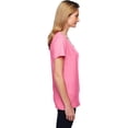 thumbnail image 2 of Hanes Women’s V-Neck Cotton Blend T-Shirt, X-Temp Casual Comfort, 2 of 3