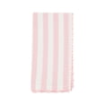 thumbnail image 2 of Fennco Styles Striped Whipstitch with Tiny Pom Pom Design Cloth Napkins 20" W X 20" L, Set of 4 - Pink Cotton Dinner Napkins for Dining Table Décor, Banquets, Holidays and Special Events, 2 of 4