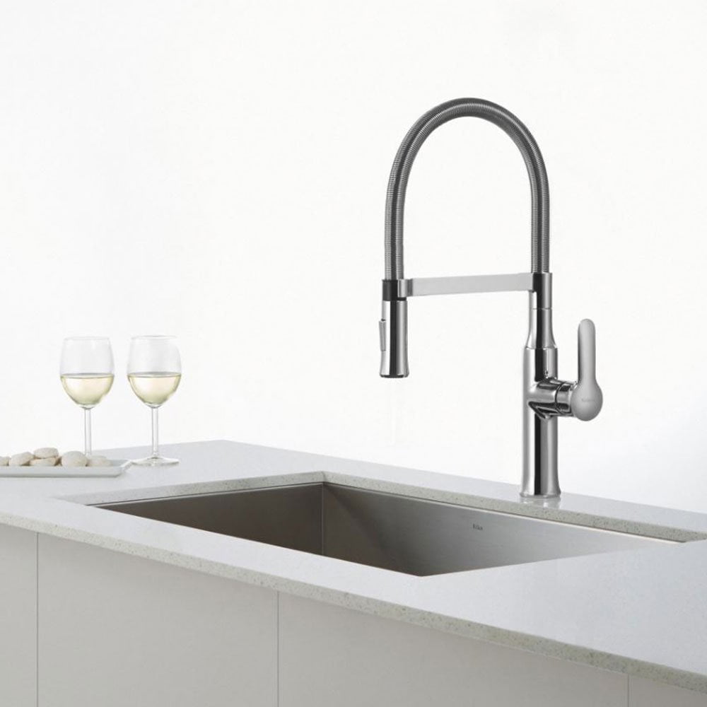 Kraus Kpf 1640ch Nola Single Lever Flex Commercial Style Kitchen Kraus Kpf 1640ch Nola Single Lever Flex Commercial Style Kitchen Faucet Chrome