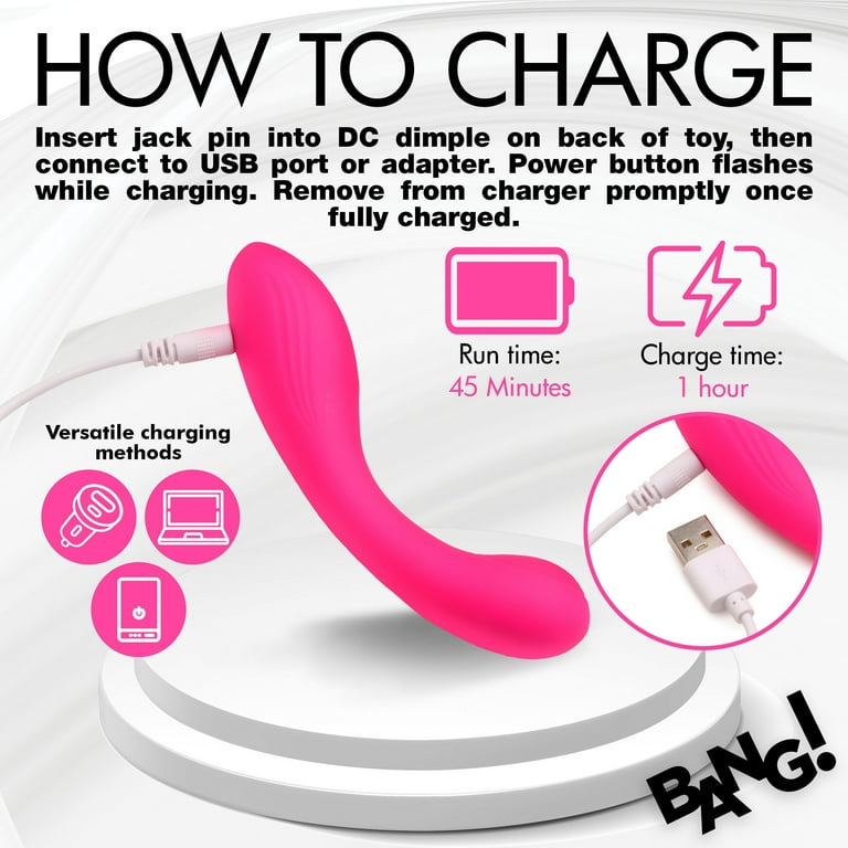 Bang! G-Spot Silicone Vibrator, Pink - Walmart.com