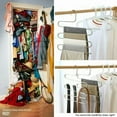 thumbnail image 4 of 5 Layers S Type Pants Trouser Hanger Clothes Organizer Rack Closet Space Saver, 4 of 5