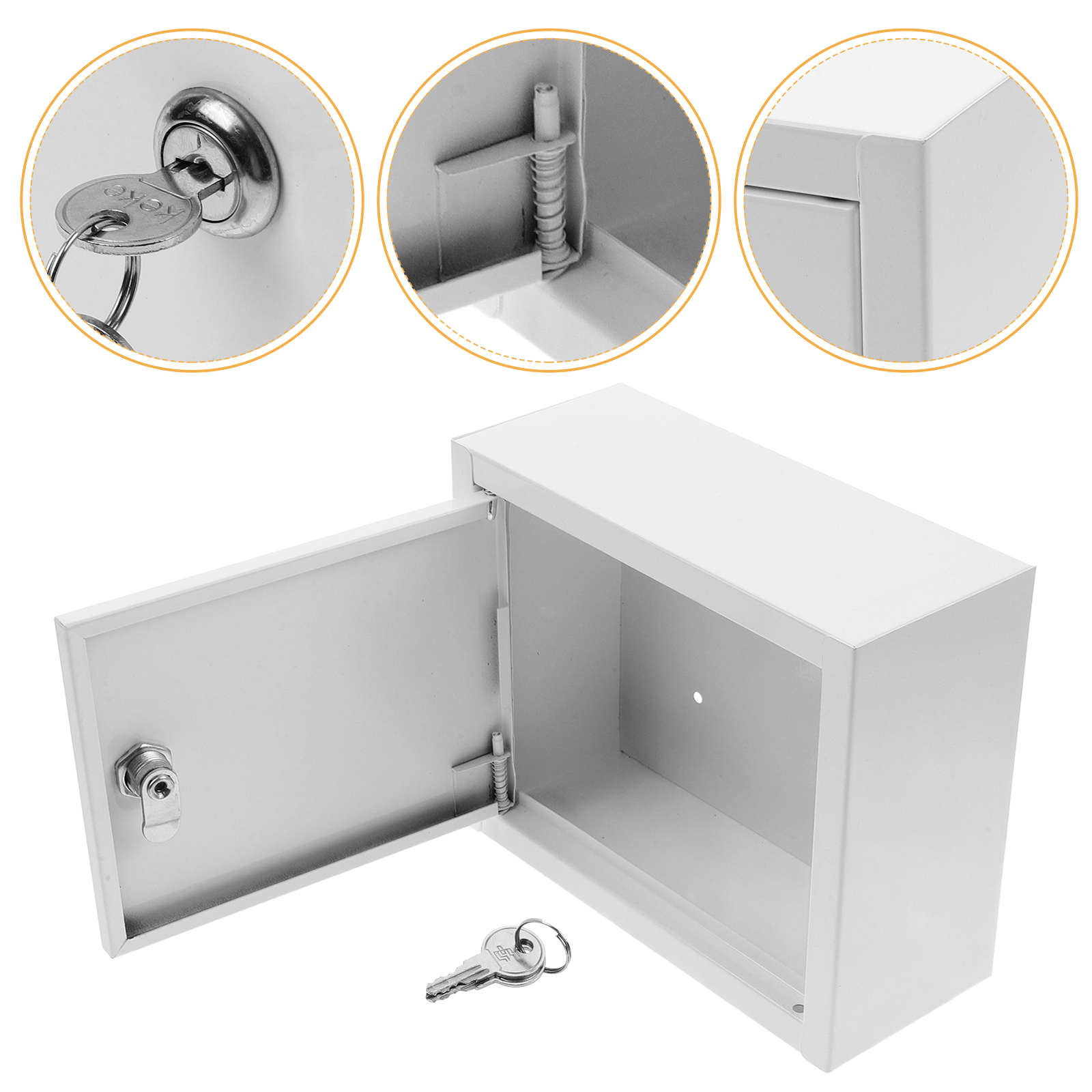 Guyelim delivery box Milk Box with Lock Wall Mounted Box Milk Delivery Box Multi-use Wall-mounted Box