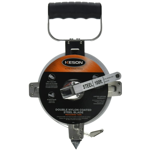 Cinta métrica Keson SNR18100, reforzada con nailon, 30 m