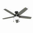 thumbnail image 2 of Ventilador de Techo Hunter Anisten Negro Mate con luz LED 52 pulgadas, 2 of 5