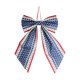 thumbnail image 2 of Lazo decorativo con estampado de estrellas rojas, blancas y azules para fiestas del Día de la Independencia y adornos para puertas: lazo de tela hecho a mano para coronas, repisas de chimenea y, 2 of 6