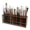 thumbnail image 1 of Soporte de madera para pinceles de pintura, estante organizador de pinceles, soporte para pinceles con múltiples orificios, almacenamiento de pinceles de pintura de madera para artistas de 6, 1 of 5