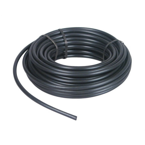 T22-50S Drip Irrigation 1/4" Blank Distribution Tubing, 50' Roll, Black By Rain Bird