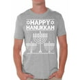 thumbnail image 1 of Awkward Styles Happy Hanukkah Christmas Tshirts for Men Jewish Menorah Ugly Christmas Shirt Men's Holiday Tee Xmas Gifts Happy Hanukkah Christmas Holiday Top for Men Christmas Hanukkah Shirt, 1 of 4