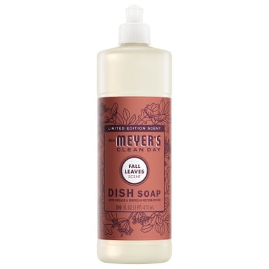 Mrs. Meyer’s Clean Day Liquid Dish Soap, Fall Leaves Scent, 16 Fl Oz