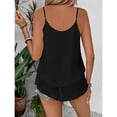 thumbnail image 4 of LWavelet Women's Layered Tank Tops Sleeveless Tops Round Neck Casual Double Layer Summer Basic Tee Black 2XL, 4 of 9