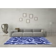 thumbnail image 3 of Ahgly Company Indoor Square Abstract Blue Modern Area Rugs, 6' Square, 3 of 4