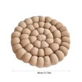 thumbnail image 3 of Usloyux Under $5 Round Floor Cushion, Tufted Cotton Linen Seat Pad, Tatami Meditation Pillow, Living Room Bedside Mat, Office Chair Cushion, Portable Comfort for Indoor Outdoor Use, 3 of 6