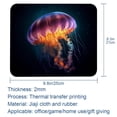 thumbnail image 5 of Jellyfish Square Desk Pad Mouse Pad, 8.3x9.8 Inch Non-Slip Rubber Bottom Printed Mousepad for Office and Gaming, 5 of 6