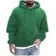 thumbnail image 2 of Sudadera con capucha para hombre, moda, color liso, sudadera con capucha, manga larga, informal, con cordones, de punto, abrigo, blusa de poliéster para hombre, 2 of 8