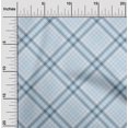 thumbnail image 2 of oneOone Cotton Cambric Teal Blue Fabric Plaid Craft Projects Decor Fabric Printed By The Yard 56 Inch Wide, 2 of 4