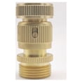 thumbnail image 3 of HLONK 1 Set Copper 3/4 Inch Garden Water Connectors Irrigation Quick Coupling Water Hose Adapter Garden Faucet Connectors Garden Hose Fittings (Golden), 3 of 7
