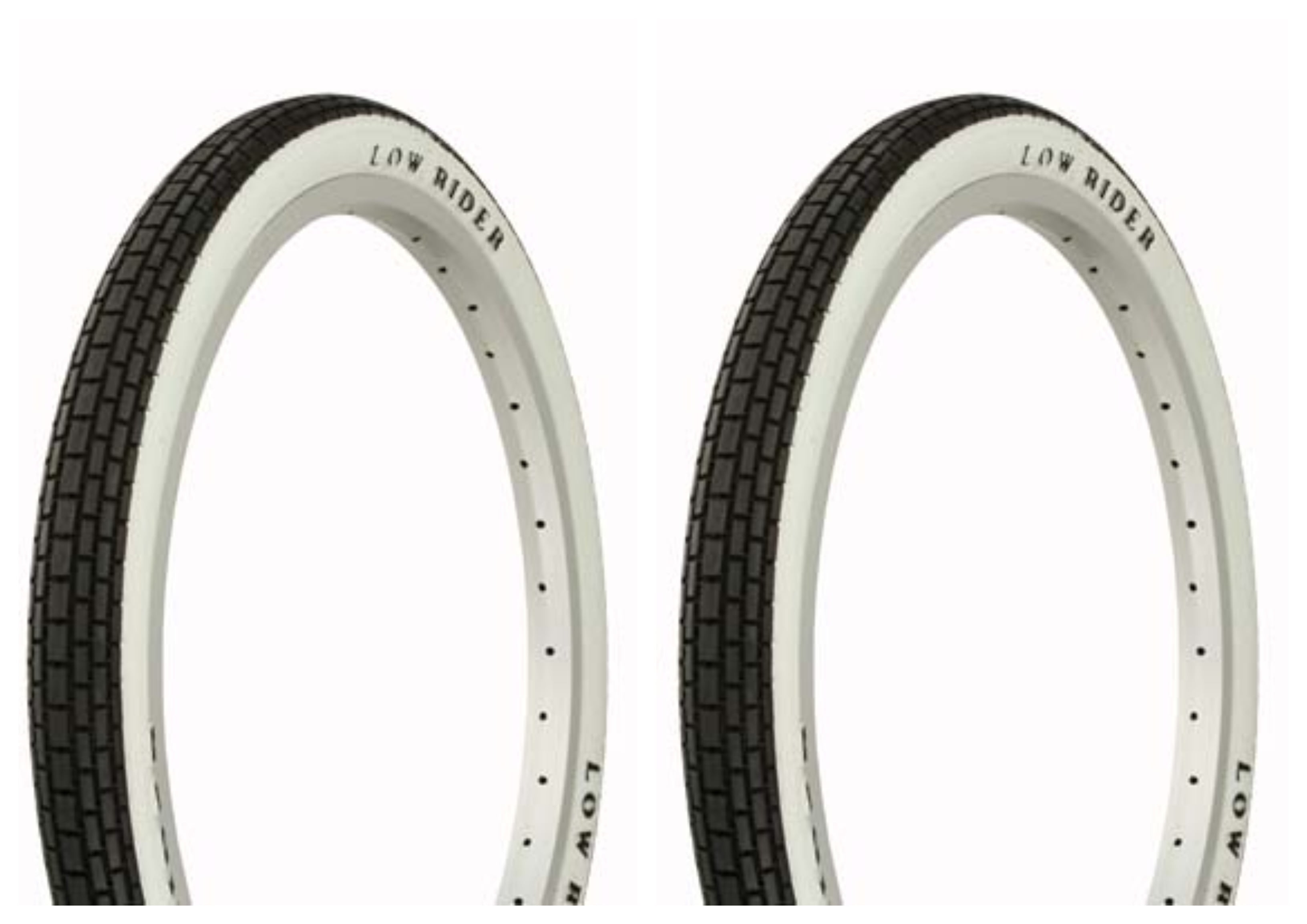 BICYCLE DURO TIRE IN 20 X 1.75 BLACK/WHITE SIDE WALL IN SLICK III STYLE! NEW 