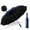 Blue, variant on Byujiro Auto Open Close 10-Rib Reinforced Folding Umbrella Sun & Rain Umbrella with Black Rubber Coating Windproof Umbrella for Travel & Commute