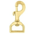 thumbnail image 2 of 8 Pack 1 In. X 3 Hilason Swivel Eye Bolt Snap Clip Hooks Solid Brass, 2 of 2
