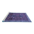 thumbnail image 2 of Ahgly Company Machine Washable Indoor Rectangle Persian Blue Traditional Area Rugs, 4' x 6', 2 of 4