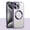 Purple, variant on Allytech Clear Case for iPhone 14 Pro Max with Camera Lens Protector, Compatible with MagSafe, Soft TPU Shockproof Anti-Scratch [Slim & Lightweight] Magnetic Case for iPhone 14 Pro Max - Black
